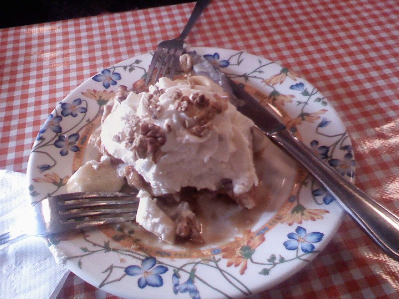 Banana and Pecan Granola Waffe, Portland, OR